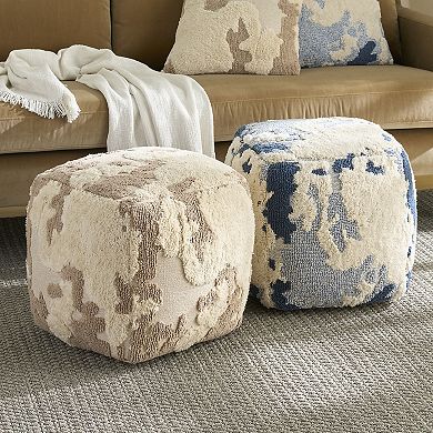 Mina Victory Lifestyle Abstract Pouf