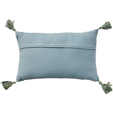 Mina Victory Coastal Accessories Embellished Turtle Throw Pillow