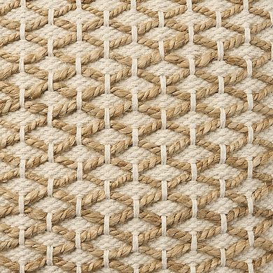 Mina Victory Lifestyle Jute & Cotton Weave Throw Pillow