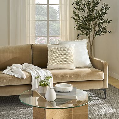 Mina Victory Lifestyle Woven Loop Center Throw Pillow