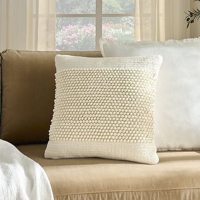 Mina Victory Lifestyle Woven Loop Center Throw Pillow