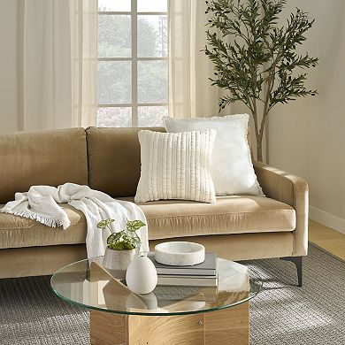 Mina Victory Lifestyle Woven Stripes Throw Pillow