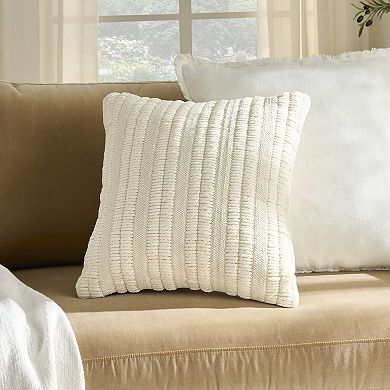 Mina Victory Lifestyle Woven Stripes Throw Pillow