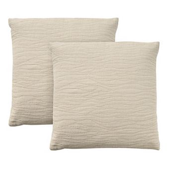 Mina Victory 2 pc Lifestyle Wavy Abstract Throw Pillow Set