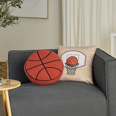 Mina Victory 2-pc. Plush Lines Basketball Throw Pillow Set