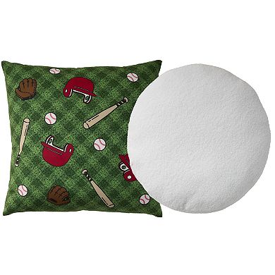 Mina Victory 2-pc. Plush Lines Baseball Throw Pillow Set