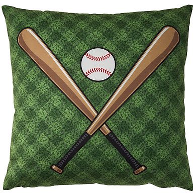 Mina Victory 2-pc. Plush Lines Baseball Throw Pillow Set