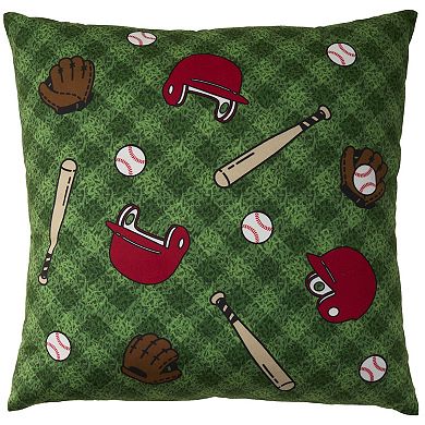 Mina Victory 2-pc. Plush Lines Baseball Throw Pillow Set