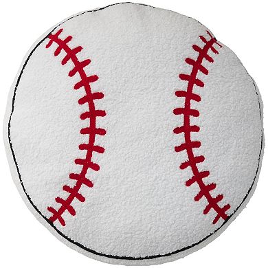 Mina Victory 2-pc. Plush Lines Baseball Throw Pillow Set