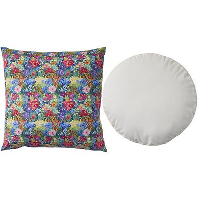 Mina Victory 2-pc. Plush Lines Floral Peace Throw Pillow Set