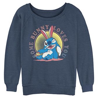 Disney's Lilo & Stitch Some Bunny Loves You Juniors' Graphic Pullover