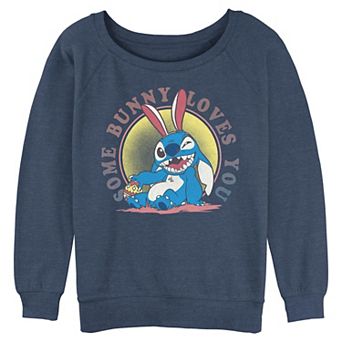 Disney's Lilo & Stitch Some Bunny Loves You Juniors' Graphic Pullover