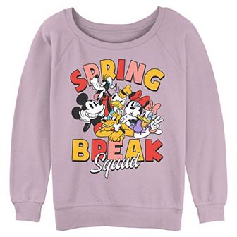 Disney's Mickey Mouse & Friends Spring Break Squad Juniors' Graphic Pullover
