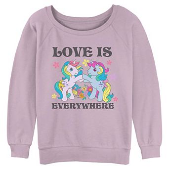 Juniors' My Little Pony Love Is Everywhere Graphic Pullover