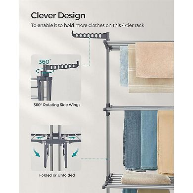 4-tier Clothes Drying Rack Stand