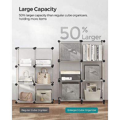6-cube Storage Organizer,diy Plastic Closet Cabinet, Storage Shelving