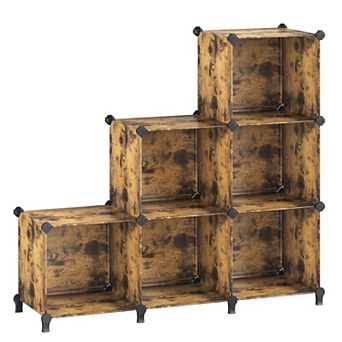 6-cube Storage Organizer,diy Plastic Closet Cabinet, Storage Shelving