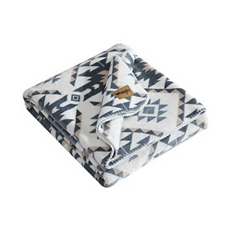 Wrangler Dakota Grey Reversible Blanket