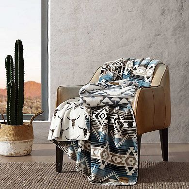 Wrangler Dakota Grey Reversible Blanket