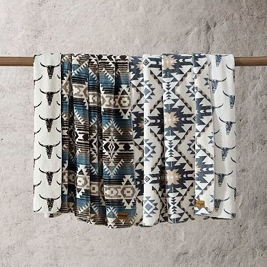 Wrangler Dakota Grey Reversible Blanket
