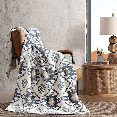 Wrangler Dakota Grey Reversible Blanket