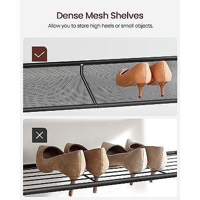 5-Tier Shoe Rack, Narrow Shoe Organizer for Closet Entryway