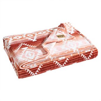 Wrangler Jericho Peach Pink Throw Blanket