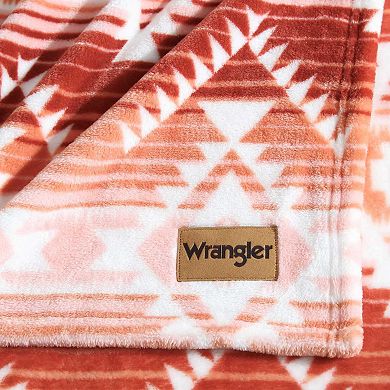 Wrangler Jericho Peach Pink Throw Blanket