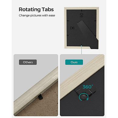 Picture Frames, Collage Photo Frames, Clear Glass Front Set Of 10