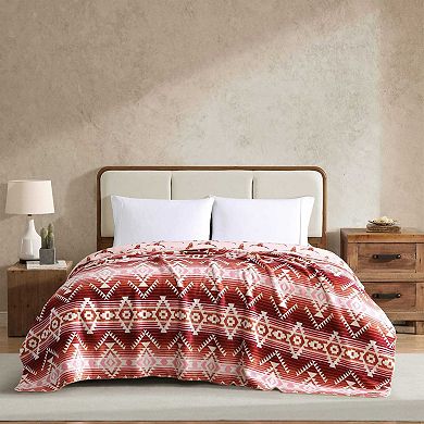 Wrangler Jericho Reversible Pink Throw Blanket