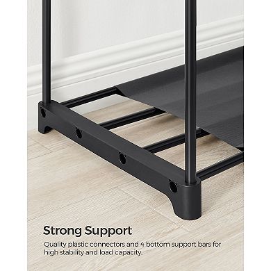 59.5-Inch Clothes Rack, Clothing Rack for Hanging Clothes, Large Portable Closet, Wardrobe