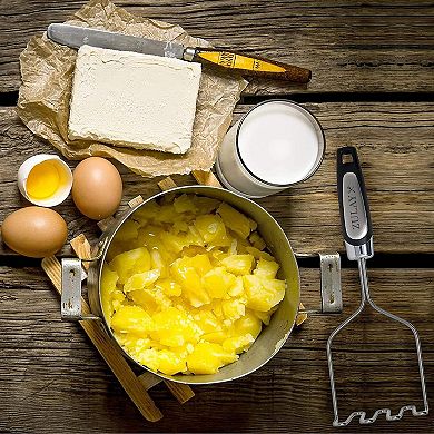 Zulay Kitchen Premium Masher Hand Tool and Potato Smasher Metal Wire Utensil