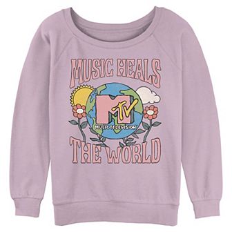 Juniors' MTV Music Heals The World Graphic Pullover