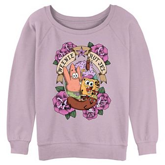 Juniors' Nickelodeon SpongeBob SquarePants Weenie Hut Jr's Graphic Pullover