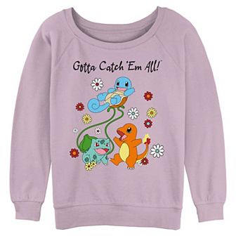 Juniors' Pokemon Gotta Catch 'Em All Starter Group Graphic Pullover