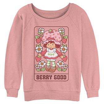 Juniors' Strawberry Shortcake Berry Good Card Graphic Pullover