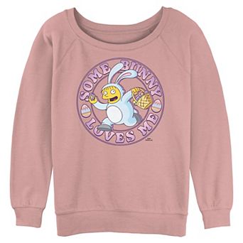 Juniors' The Simpsons Ralph Some Bunny Loves Me Graphic Pullover