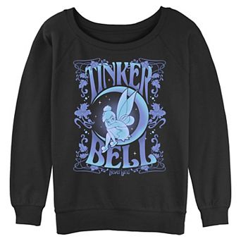 Disney's Tinker Bell Moon Light Noveau Poster Juniors' Graphic Pullover