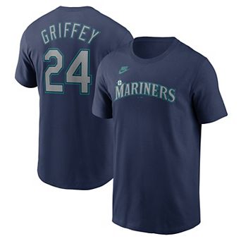 Men's Nike Ken Griffey Jr. Navy Seattle Mariners Fuse Name & Number T-Shirt