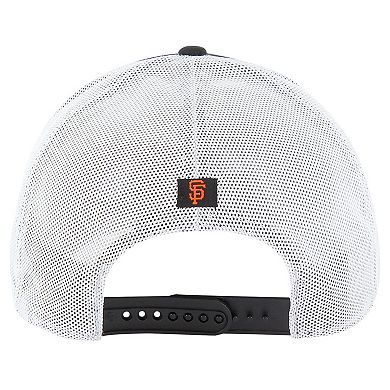 Men's '47 Black San Francisco Giants Downburst Trucker Adjustable Hat