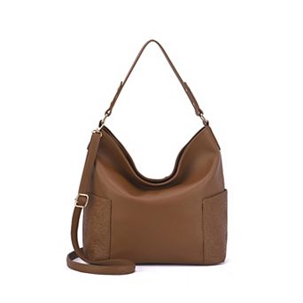 Mellow World Ryder Hobo Bag with Floral Embossed Pockets