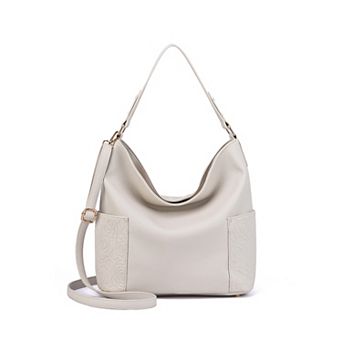 Mellow World Ryder Hobo Bag with Floral Embossed Pockets