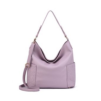 Mellow World Ryder Hobo Bag with Floral Embossed Pockets