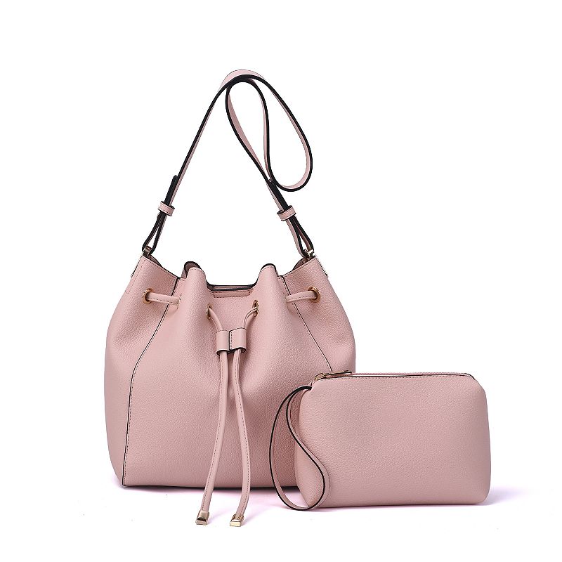 Mellow World Ashby Pouch & Drawstring Bucket Bag, Mistyrose