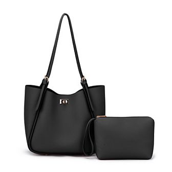 Mellow World Brooklyn Tote Bag with Adjustable Strap & Pouch
