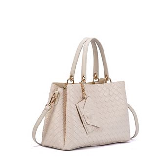 Mellow World Maeve Woven Embossed Satchel Bag