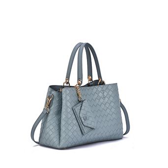 Mellow World Maeve Woven Embossed Satchel Bag