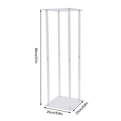 Clear Column Party Acrylic Floor Stand Wedding Backdrop Flower Stand Vase Decor