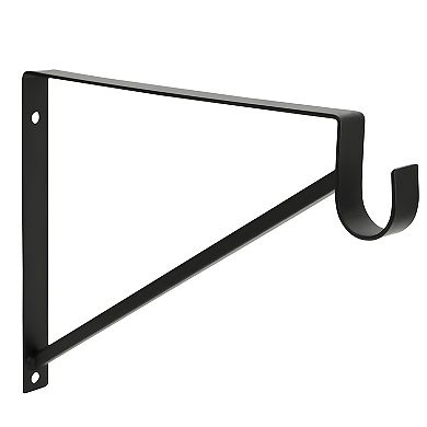 Metal Hanging Shelf Rod Bracket Holder & Support 4 Pcs