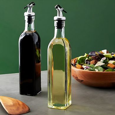 Olive Oil & Vinegar Dispenser Set 500mL 2 Pcs